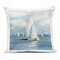 Stupell Industries Cruising Sailboat Seascape Outdoor Printed Pillow, design by Sally Swatland, 18 x 7 x 18